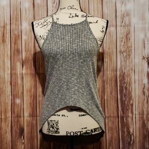Charlotte Russe Grey High Low tank